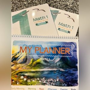 NWT The Good and The Beautiful Math level 1 workbooks and planner